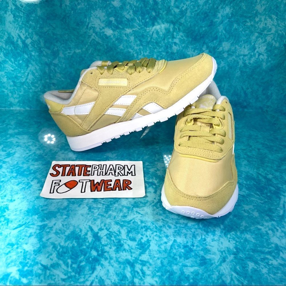 Reebok Classic Nylon ‘Weathered Yellow’ Athletic Shoes